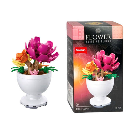 Sluban bouwstenen bloemen bouwset kleurrijk speelgoed voor kinderen.