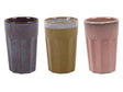 Mok essence paars camel ø8,5x12,9cm 380ml keramiek 3 assorti 6 stuks