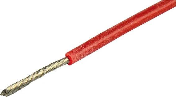 Herth+Buss Kabel Elektrokabel Silikon 0,75 mm rot 5mtr.