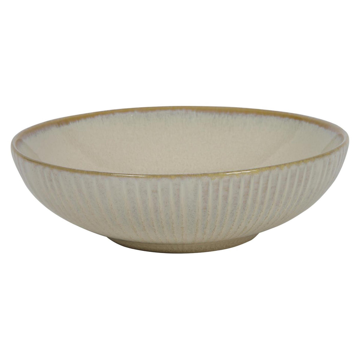 Tiefer Teller Linien ozeanbeige ø18x5,5cm