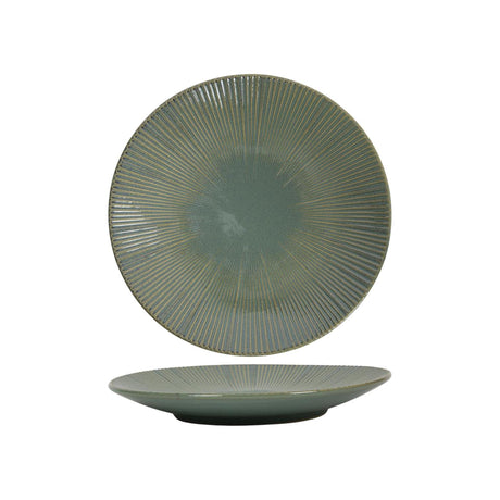 Frühstücksteller Linien ozeanblau-grün ø21cm