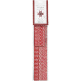 Vivi Gade Papierflechtstreifen, L: 44+78 cm, B: 15+25 mm, T 6,5+11,5 cm, rot, weiß, 60 Streifen 1 Box