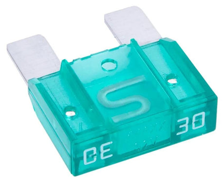 Dresselhaus Maxi-Sicherung Bananenstecker Flachsicherung Maxi 30a 1 Stück hellgrün