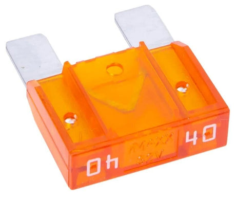 Dresselhaus Maxi-Sicherung Bananenstecker Flachsicherung Maxi 40a 1 Stück orange