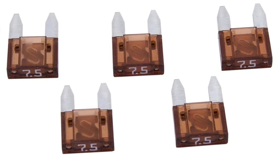Demnächst erhältlich: Dresselhaus Minisicherung Flachstecker Flachsicherung Mini 7,5a braun 5 Stk.