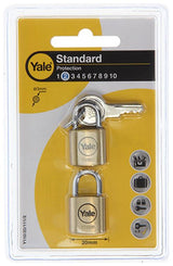 Yale 1059363 - hangslot 20 mm 2 gelijksl | 6 stuks