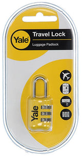 Yale 1018571 - bagage-cijferhangslot geel yp2 23 128 1y 23mm | 5 stuks