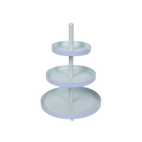 Etagere 3-lagig blau-mint ø25xh35cm