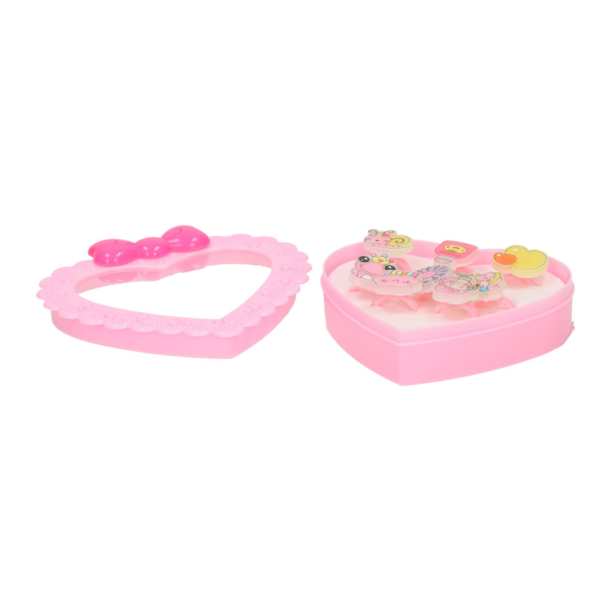 Ringe in Schmuckbox Herz, 8-tlg.