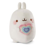 Nici Plüsch-Kuscheltier Molang Regenbogen mit Herz in Geschenkbox, 16cm