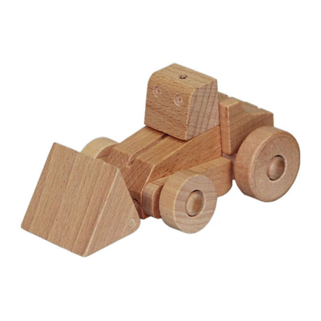 Primi passi – verwandelnde Roboterschaufel aus Holz