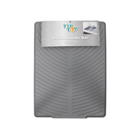 Tiptop afdruipmat 44x31cm grijs kunststof