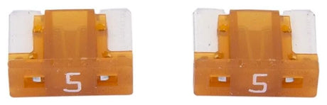 Dresselhaus Mini-Sicherung Bananenstecker Mini-Sicherung 5a 2 Stk. Low-Profile-Hellbraun
