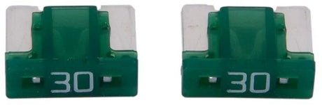 Dresselhaus Mini-Sicherung Bananenstecker Mini-Sicherung 30a 2 Stk. Low-Profile-Hellgrün