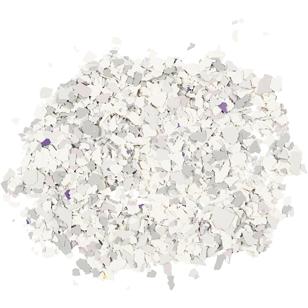 Terrazzoflocken, hellgrau, 90 gr 1 Karton