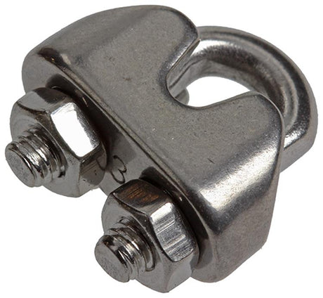 Mack 1008434 - 4 staaldraadklemmen 3mm inox | 10 stuks