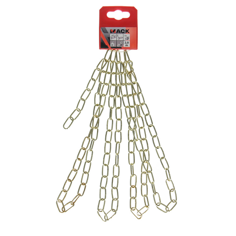 Mack 1015128 - sierketting vermessingd ø 2mm l 16mm 2m | 5 stuks