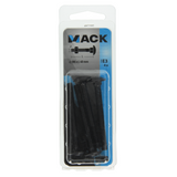 Mack 1017598 - houtbout + moer zwart 6,0 x 60 mm 4st | 5 stuks