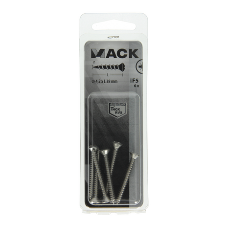 Mack 1019802 - zelftappende schroef bolvz.kopa2 6st 4,2 x 38 mm | 10 stuks