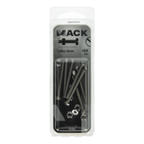 Mack 1019822 - metaalschroef cyl. kop + moer rvs 8 st m4x40 | 10 stuks