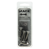 Mack 1019907 - houtbout + moer roestvrijstaal 5 st m6x30 mm | 10 stuks