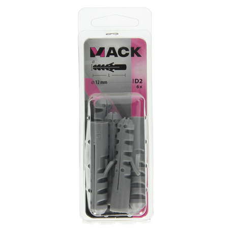 Mack 1017884 - plug polyethyleen 6 st 12 mm | 5 stuks
