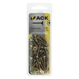 Mack 1017970 - spaanplaatschroef vz kop geelverz. 70st 4,0 x 25 mm | 5 stuks