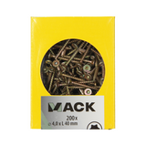 Mack 1020139 - spaanplaatschroef vz kp-zelfb.gvz 200st 4,0 x 40 mm | 5 stuks