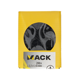Mack 1020164 - gipsplaatschroef zwart gefosfat. 200 st 3,5 x 45 mm | 5 stuks