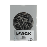 Mack 1020242 - spaanplaatschroef vz kop inox a2 100 st 4,5 x 50 mm | 2 stuks