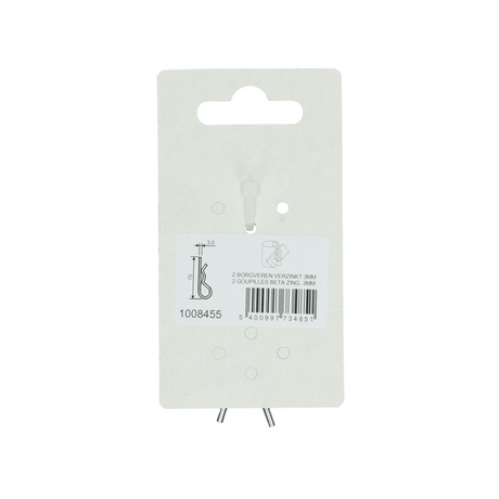 Mack 1008455 - 2 enkele borgveren 3mm verzinkt | 10 stuks