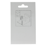 Mack 1015914 - 1 oplegmeubelslot vernikkeld 25mm | 5 stuks