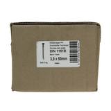 1015643 - doos 5 kg. nagels platte kop 3,0x50 mm | 2 stuks