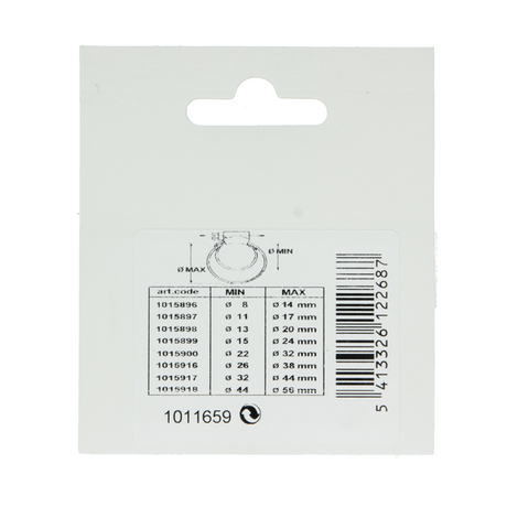 Mack 1011659 - 2 mini spanringen verzinkt 13x15mm | 10 stuks