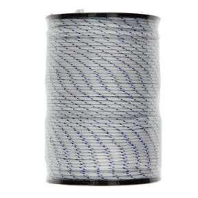 Mack 1013956 – PP-Geflecht, weiß, blau, Spule 2 mm, 150 m | 5 Stück