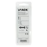 Mack 1017518 - metaalschroef cyl. kop + moer verz. 18 st m4 x 20 mm | 10 stuks