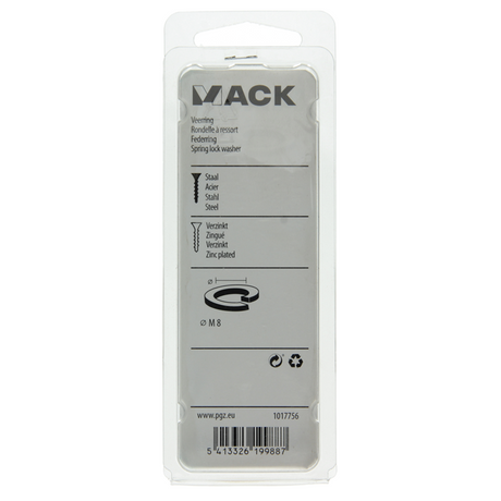 Mack 1017756 - veerring staal verzinkt 30 st m 8 | 10 stuks