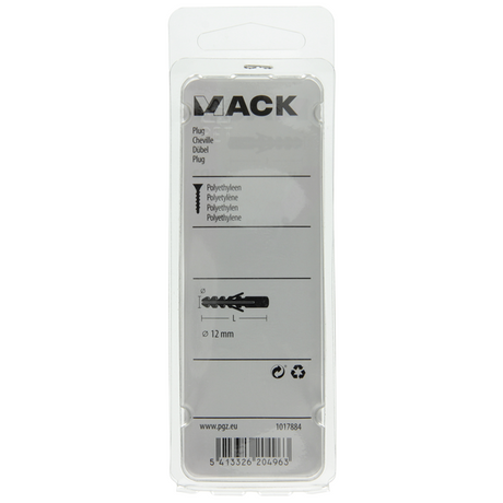 Mack 1017884 - plug polyethyleen 6 st 12 mm | 5 stuks