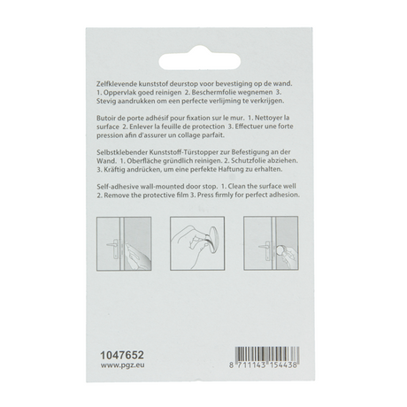 Mack 1047652 - deurstop zelfklevend bruin ø 60 mm 2 st pcs | 6 stuks