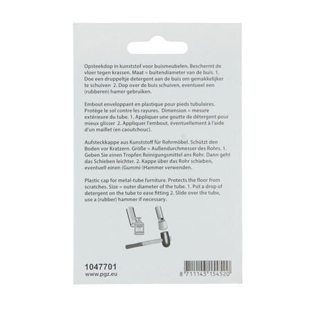 Mack 1047701 - opsteekdop kunststof zwart ø 22 mm 4 st pcs | 6 stuks