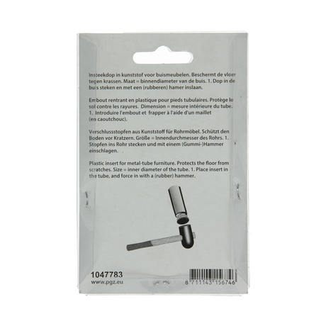 Mack 1047783 - insteekdop kunstsstof zwart 30 x 50 mm 4 st pcs | 6 stuks