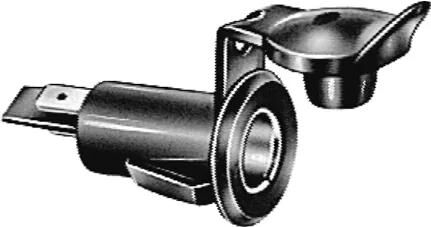 Hella Steckdose Einbausteckdose 2- m. 2 Flachsteckverbinder