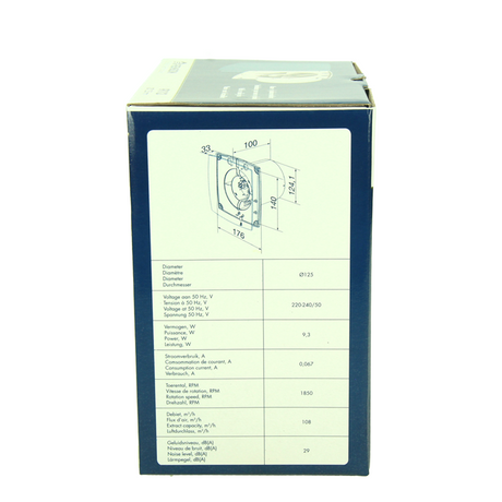 Renson 1069253 - mech. ventilator standaard 9112 (dia 125) | 2 stuks