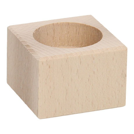 Playwood Teelichthalter quadratisches Buchenholz, 4cm