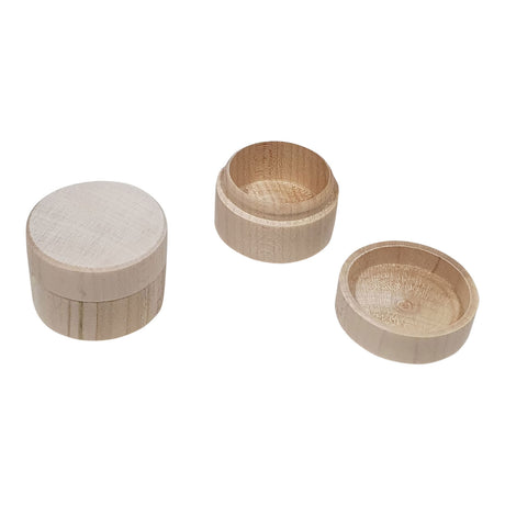 Playwood Holzspielzeugkiste rund Buchenholz natur 5,8 cm.