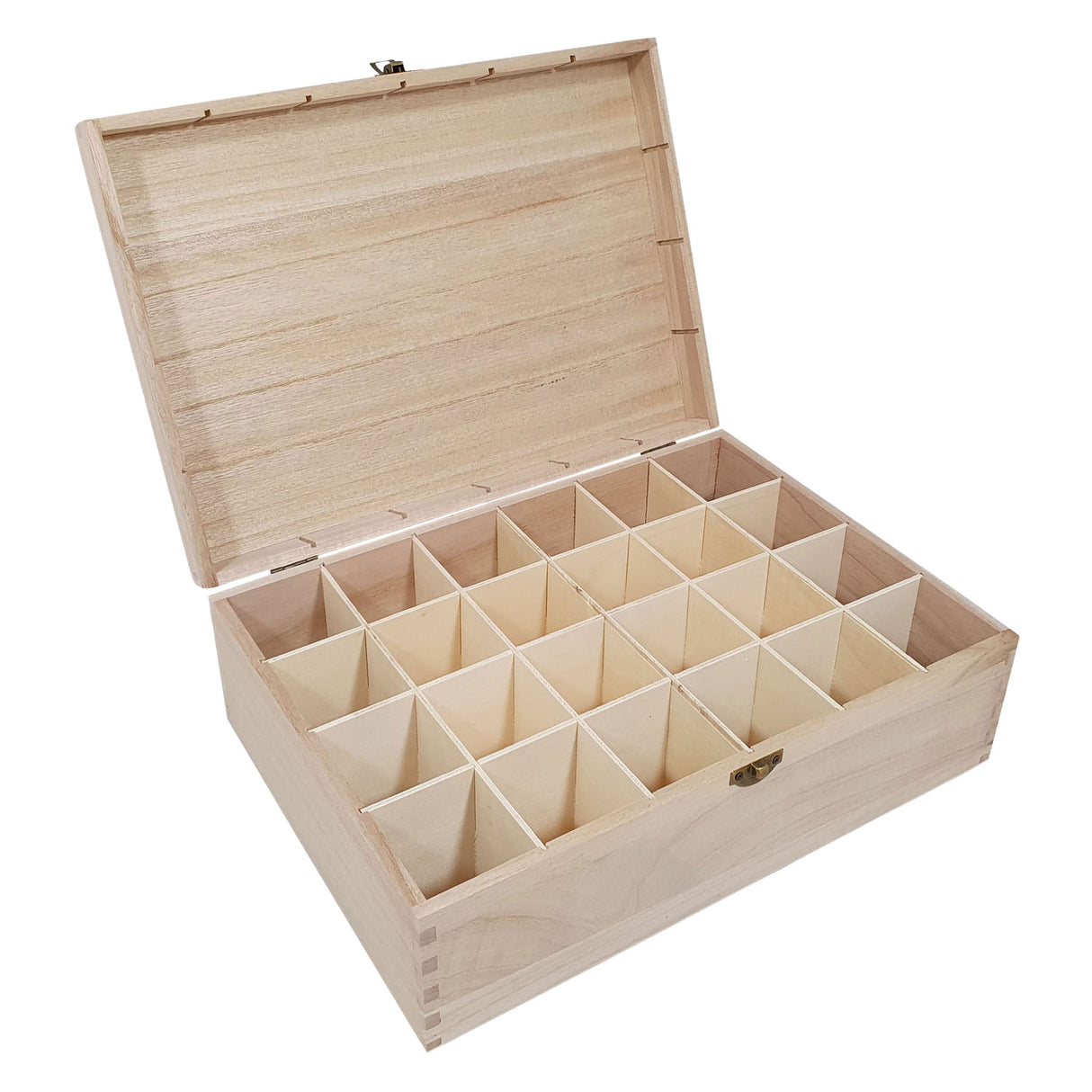 Playwood houten kist 24-vaks met deksel