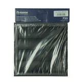 Renson 1069266 - opbouw dampkaprooster pvc 733 (187x187) str 9005 (zwart) | 2 stuks