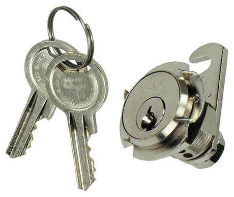 Mack 1015856 - 1 brievenkastslot vernikkeld 16mm | 5 stuks