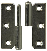 Mack 1013352 - 2 meubelpaumellen links vernikkeld h 50 x b 40 mm | 5 stuks