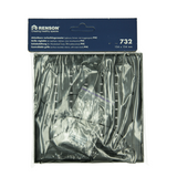 Renson 1069262 - opbouw regelbare rooster pvc 732 (154x154) str 9005 (zwart) | 2 stuks